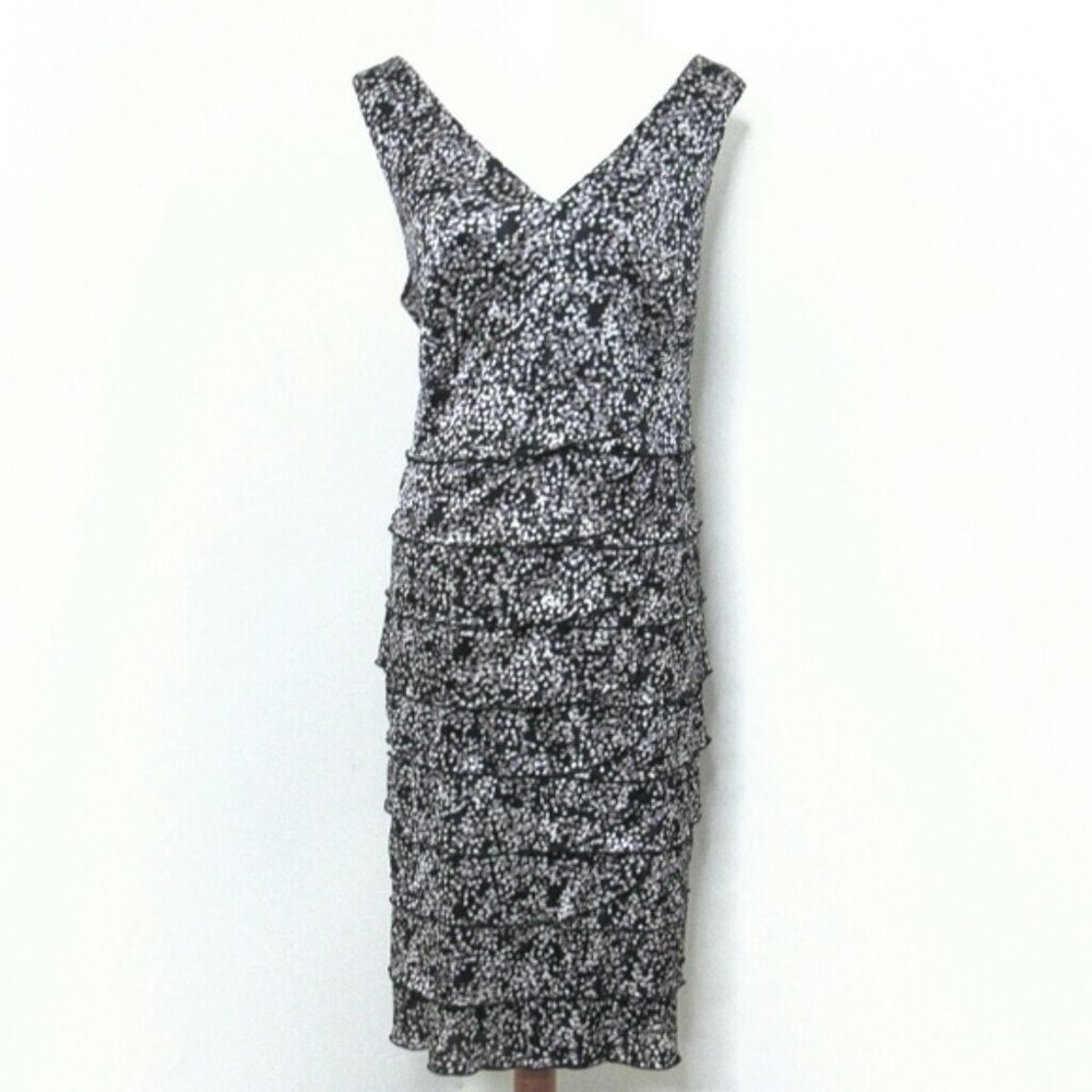 Lane Bryant Sequin Print Tiered Dress